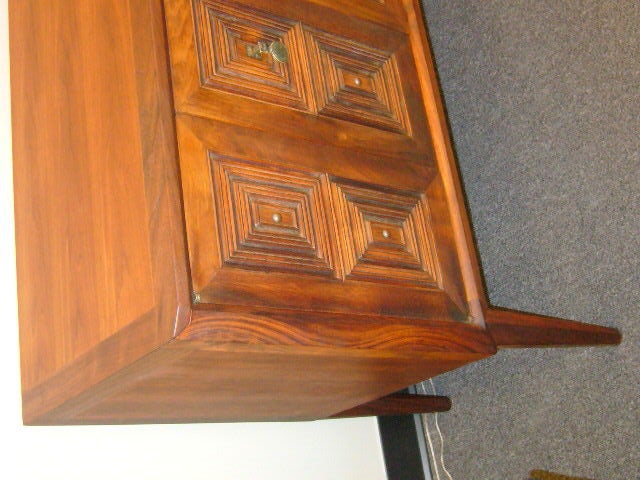 Brass Fine Walnut Petite Sideboard John Stuart CasaLinda Collection