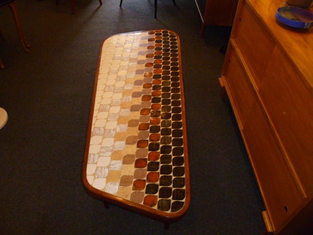 American Fine 50's Optic Tile Coffee Table Hohenberg Original