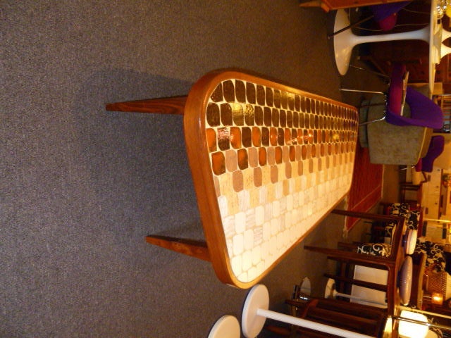 Wood Fine 50's Optic Tile Coffee Table Hohenberg Original
