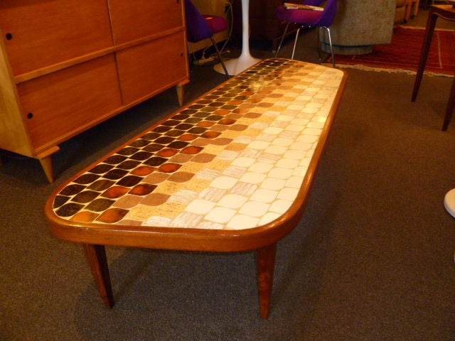 Fine 50's Optic Tile Coffee Table Hohenberg Original 3