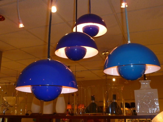 Mid-20th Century Iconic Verner Panton Flowerpot Pendant Lamps