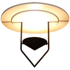 Italian Architectural Memphis Era Flush Mount Light