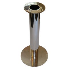 Architectural Italian Modern Chromed Standing Ashtray Ashstand