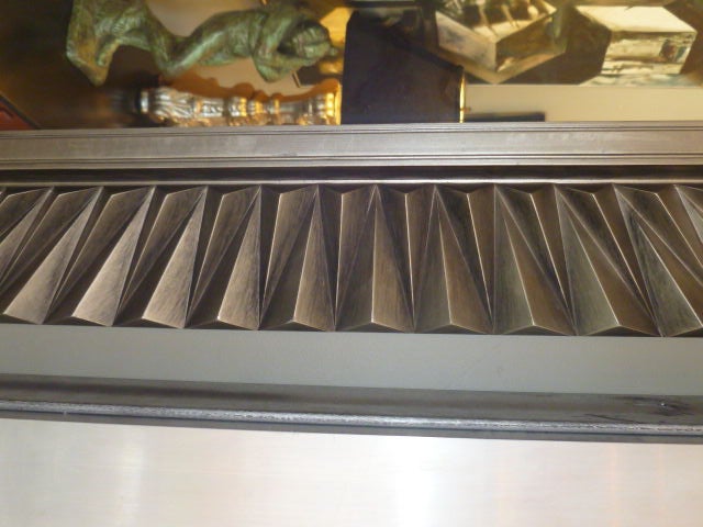 Superb Modernist Brutal Syroco Mirror 4
