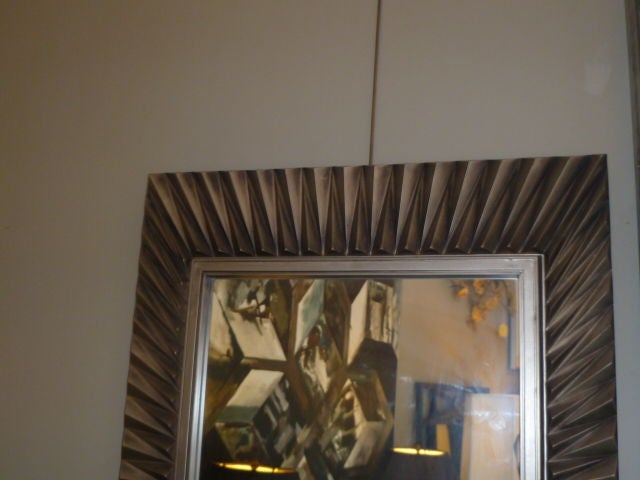 Superb Modernist Brutal Syroco Mirror 5
