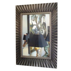 Superb Modernist Brutal Syroco Mirror