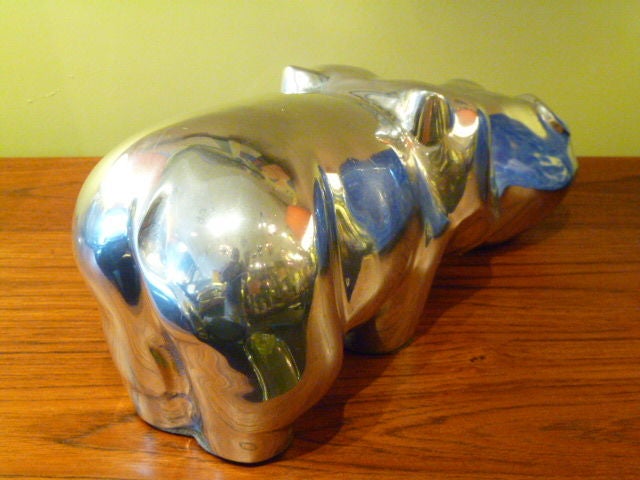 20th Century Whimsical David Parkin Hippo Sculpture