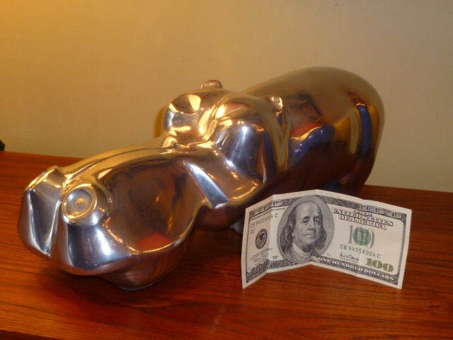 Whimsical David Parkin Hippo Sculpture 1