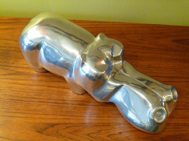 Whimsical David Parkin Hippo Sculpture 2