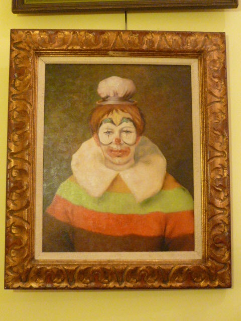 Fine Roncato Clown Italian Oil/Canvas Framed 4