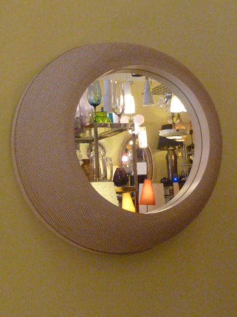 Great  Deep Porthole Mirror by Flute In Excellent Condition In Miami, FL