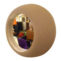 Vintage Great  Deep Porthole Mirror by Flute