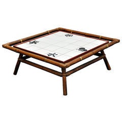 Ficks Reed Bamboo Cocktail Table