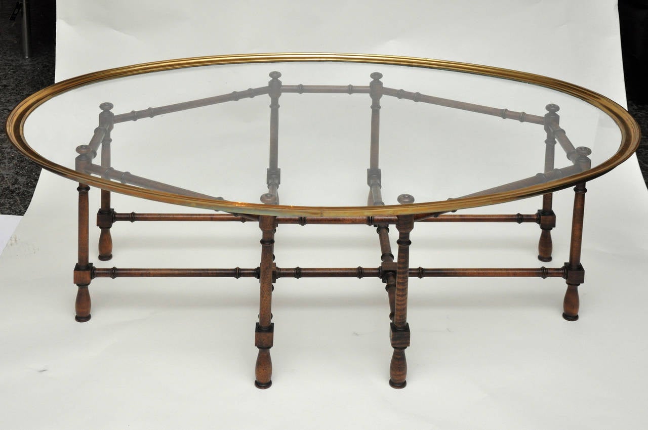 Baker Faux Bamboo Coffee Table