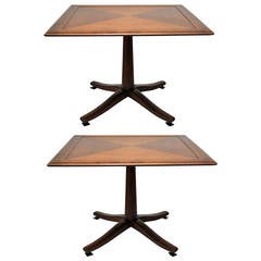 Retro Pair of Midcentury Occasional Tables by Drexel Heritage Furniture