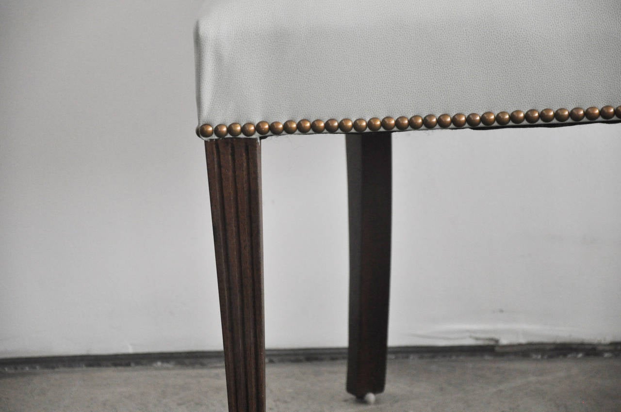 American Set of Four Mid-Century Klismos Style Chairs