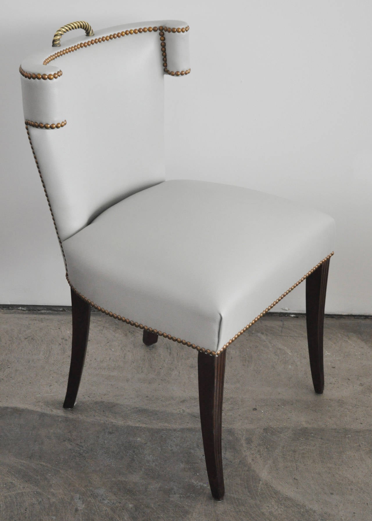 Set of Four Mid-Century Klismos Style Chairs 3