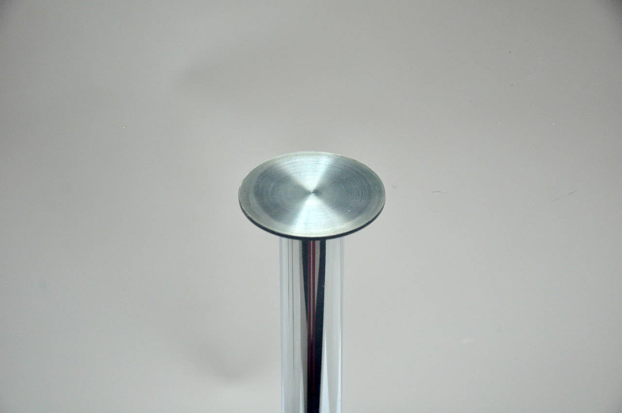 20th Century 1960s Italian Chrome and Glass Occasional Table For Sale