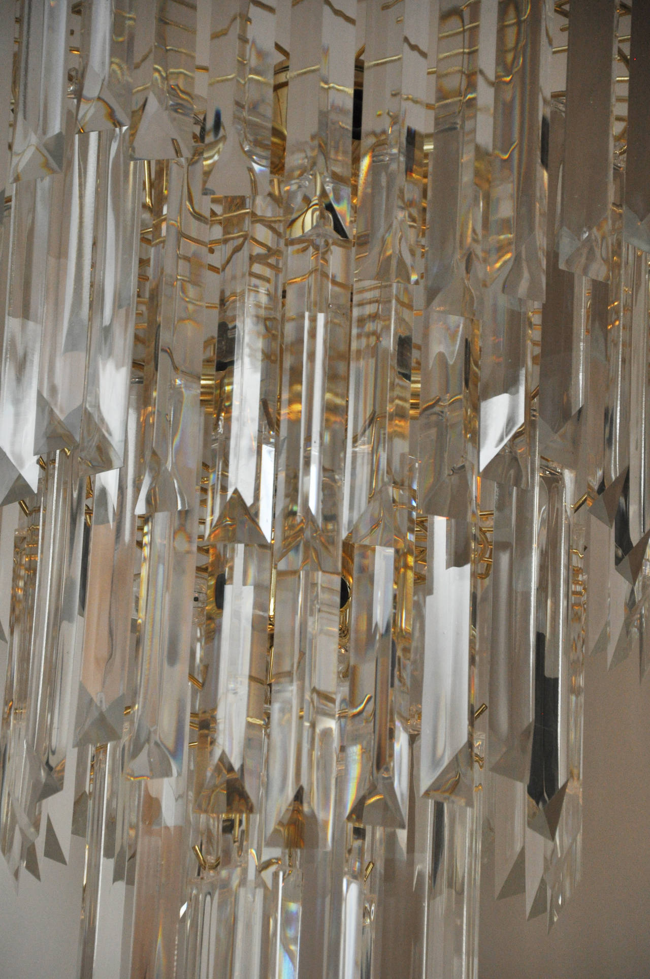 Lucite Five-Tier Chandelier 2