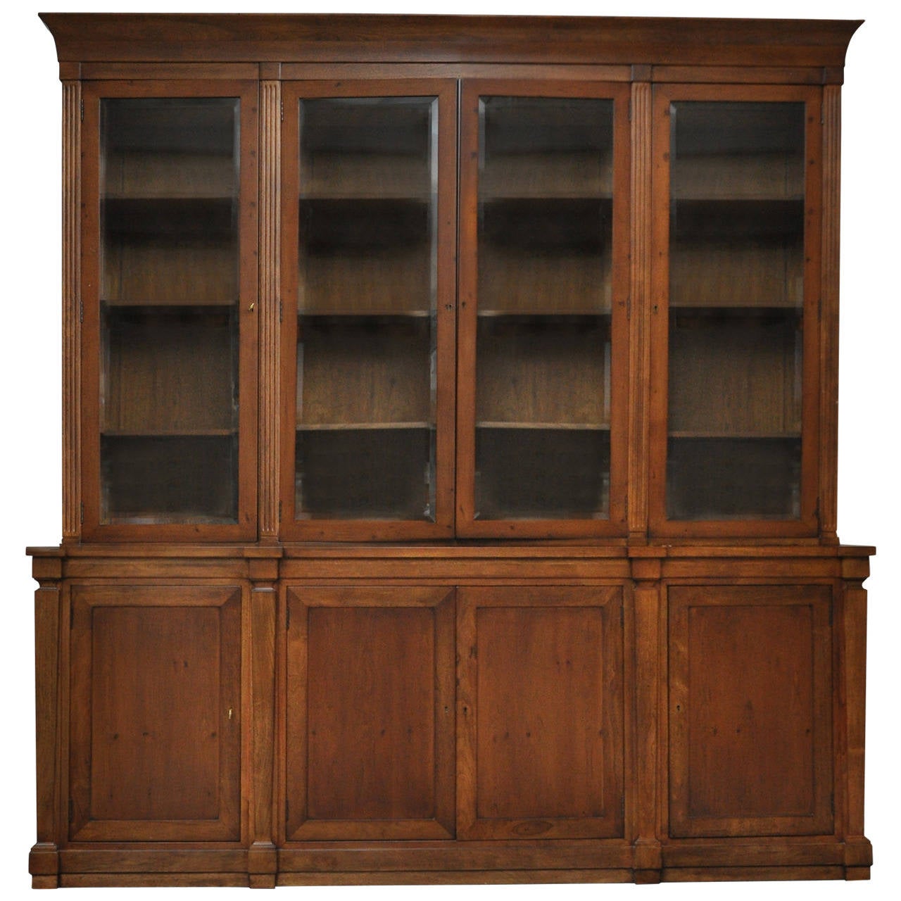 Styled Breakfront or Library Bookcase at 1stDibs