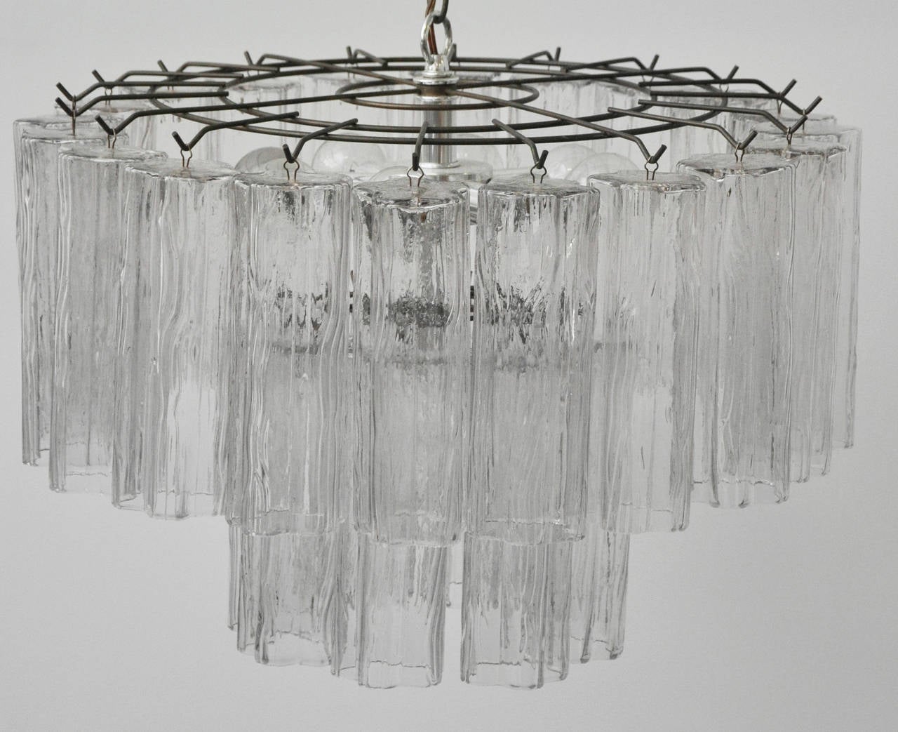 Italian Murano Glass Chandeliers by Camer For Sale