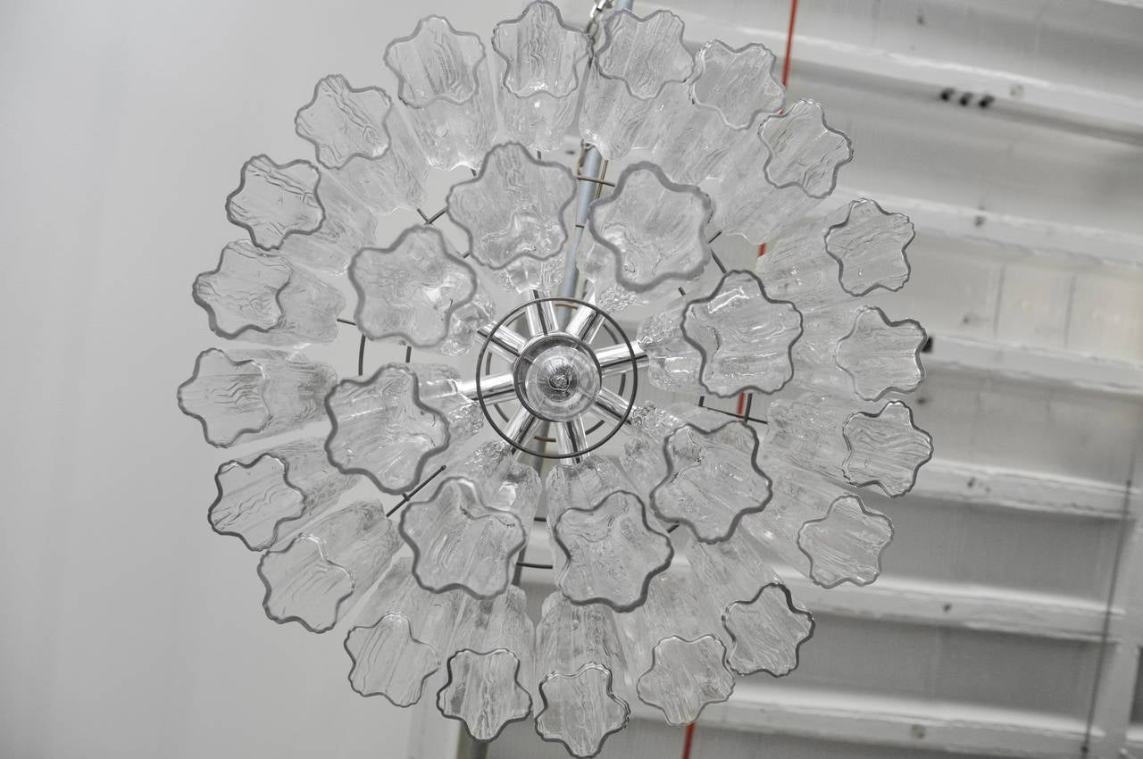 camer glass chandelier