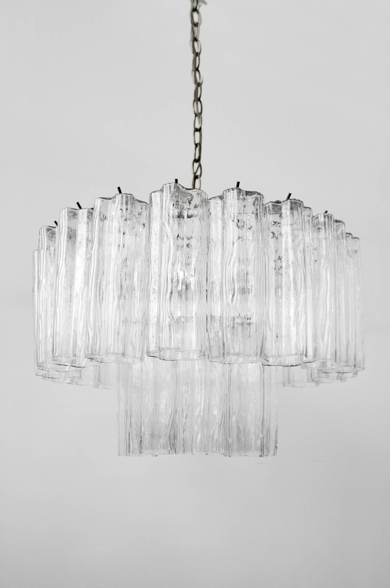 Murano Glass Chandeliers by Camer In Excellent Condition For Sale In Geneva, IL