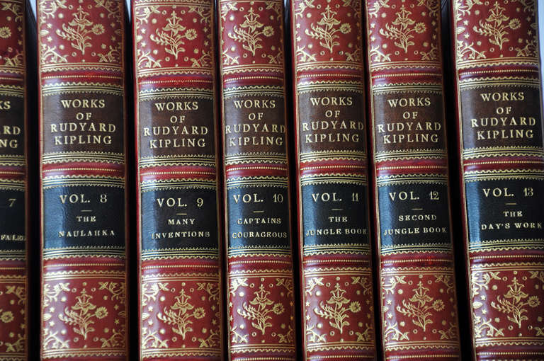 Signed Works of Rudyard Kipling - Limited Edition In Excellent Condition In Geneva, IL