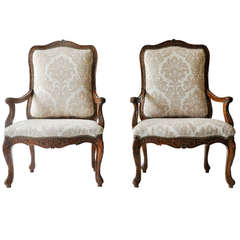 Pair of 18th Century Louis XV Armchairs For Sale at 1stDibs