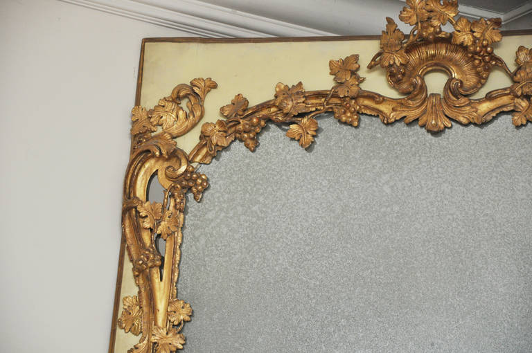 18th Century French Chateau Mantel Mirror, Provence For Sale 1