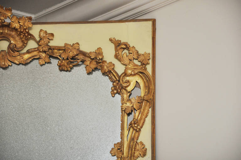 18th Century French Chateau Mantel Mirror, Provence For Sale 2
