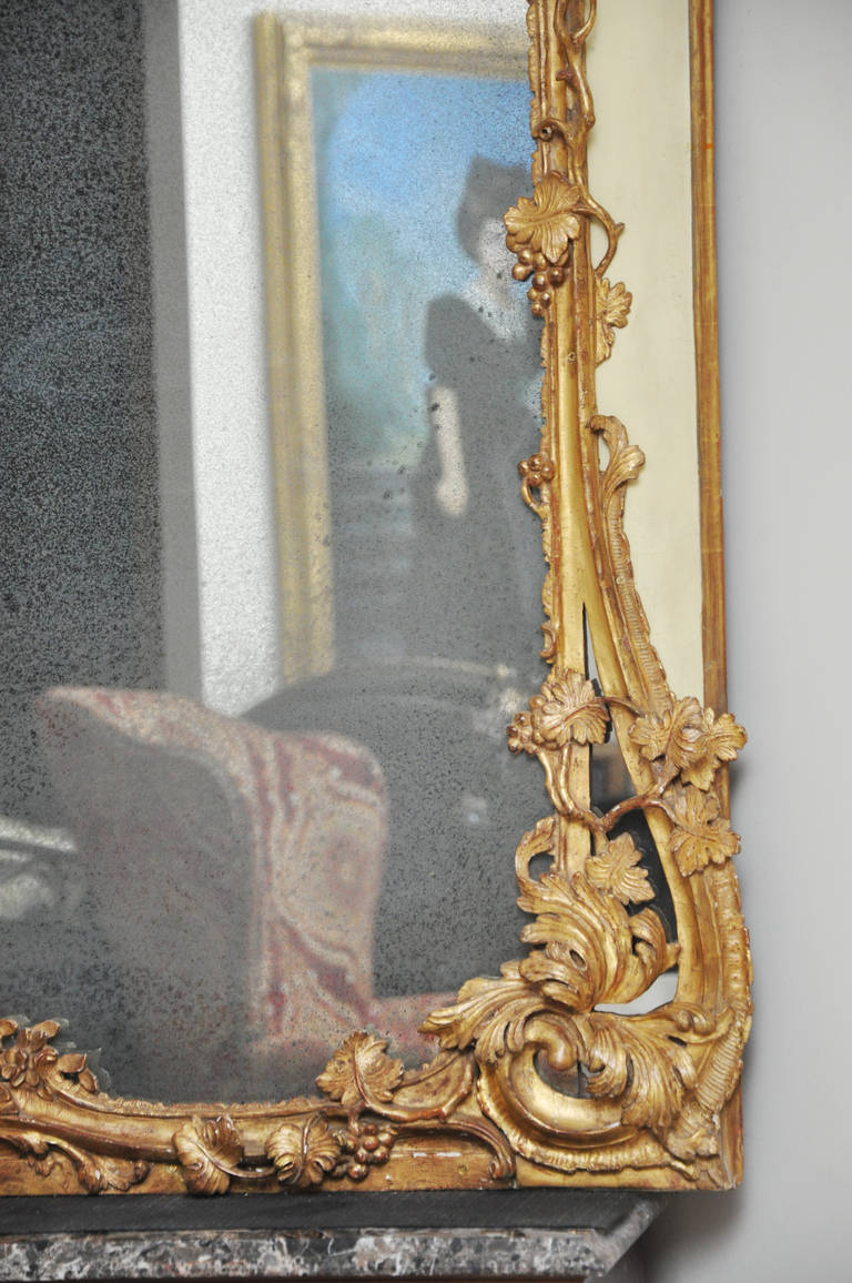 18th Century French Chateau Mantel Mirror, Provence For Sale 4
