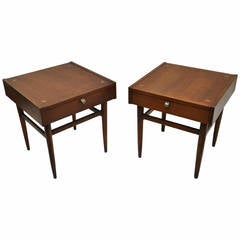 Pair of End Tables or Night Stands by American of Martinsville