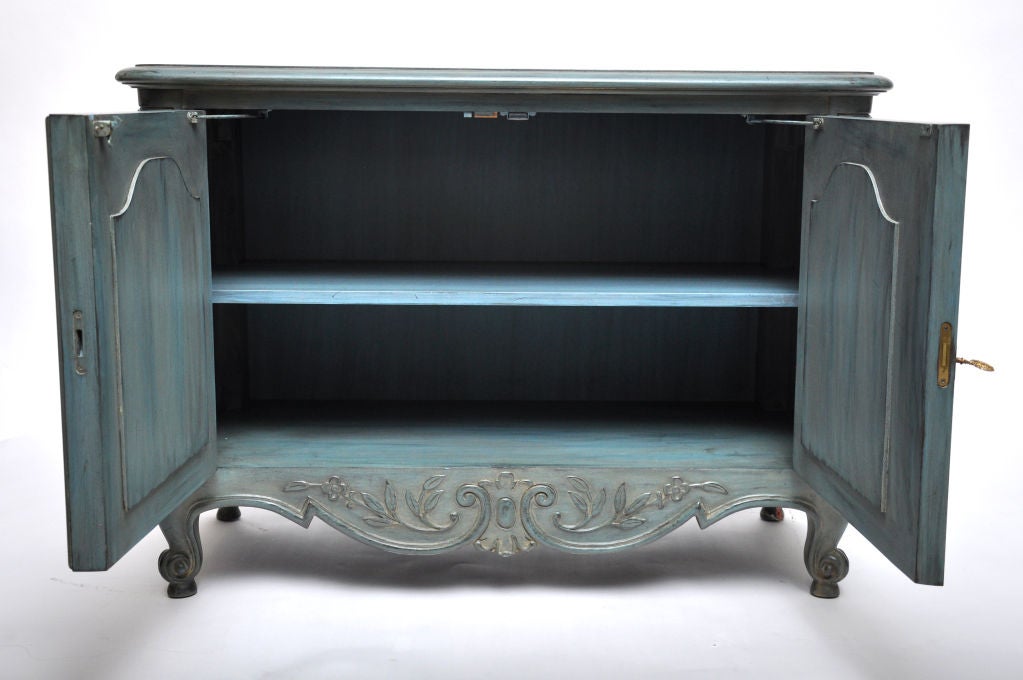 American French Louis XV Style Painted Buffet