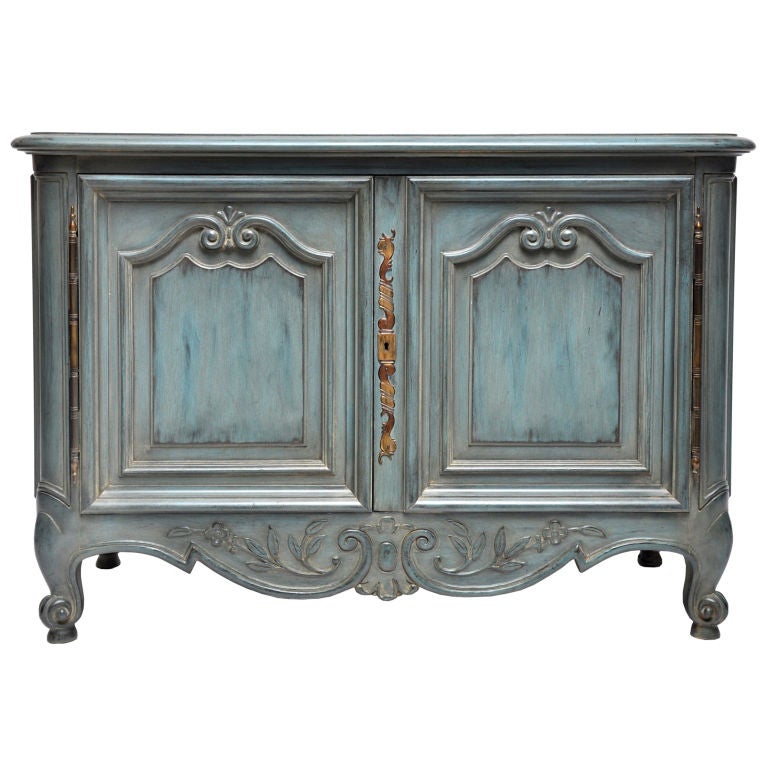 French Louis XV Style Painted Buffet