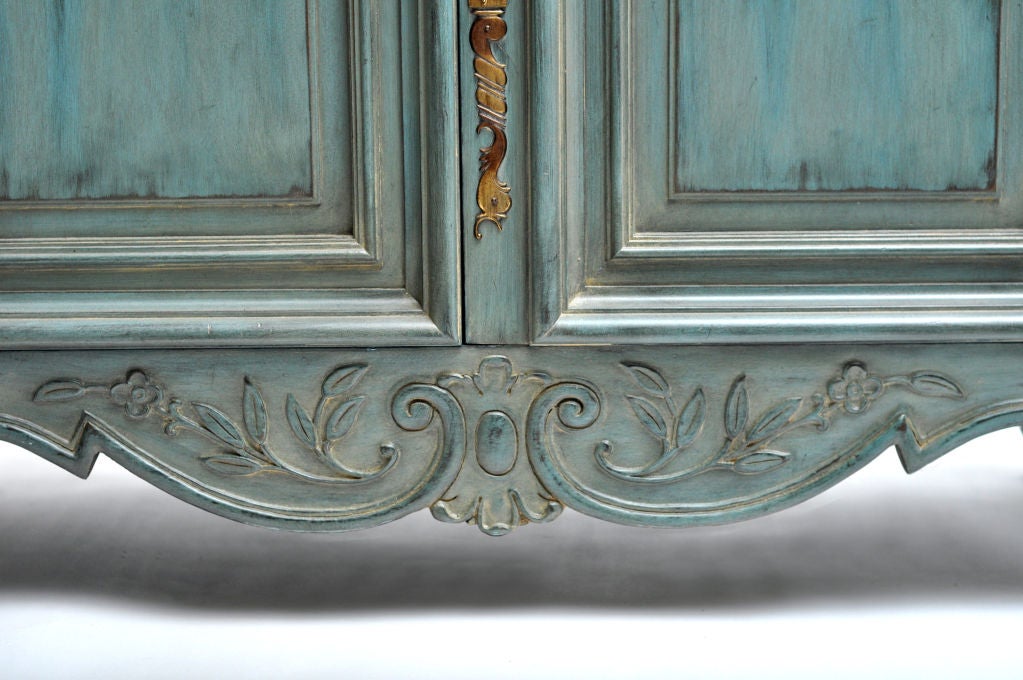 French Louis XV Style Painted Buffet 1