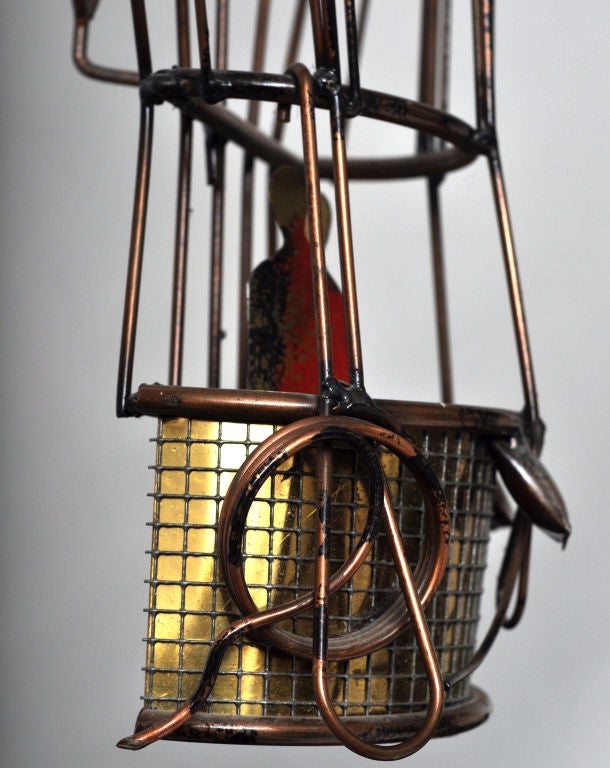 Brass Curtis Jere Signed Hot Air Balloon