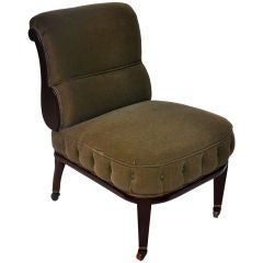 English Early 20th Century Slipper  Chair