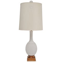 MARBRO LAMP WITH MATCHING SHADE AND FINIAL