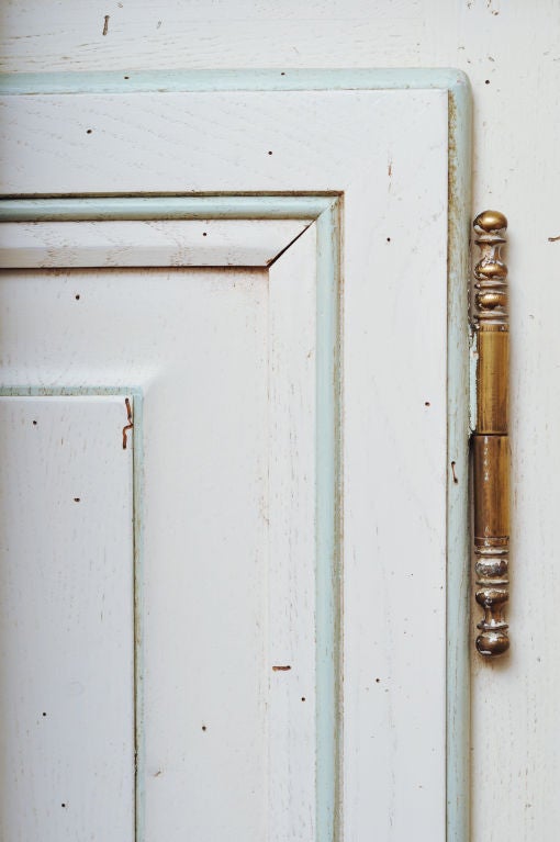 19th Century Curved Front French Store Cabinet Or Cupboard For Sale