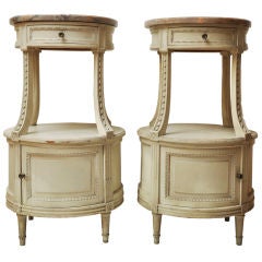 Antique Pair Of French Louis Xvi Style Nightstands