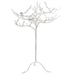 Whimsical Iron Tree With Birds In The Branches Sculpture Whimsical Iron Tree With Birds In The Branches Sculpture