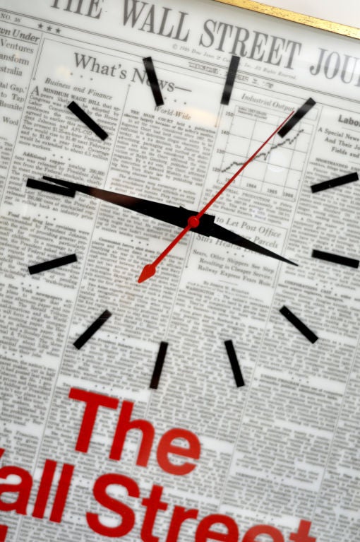 1966 Wall Street Journal Advertising Clock 3