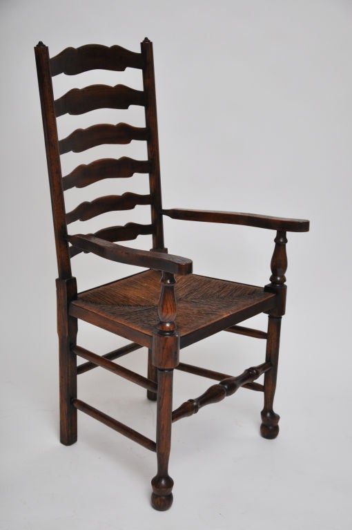 Set Of Eight Widdicomb Ladder Back Chairs