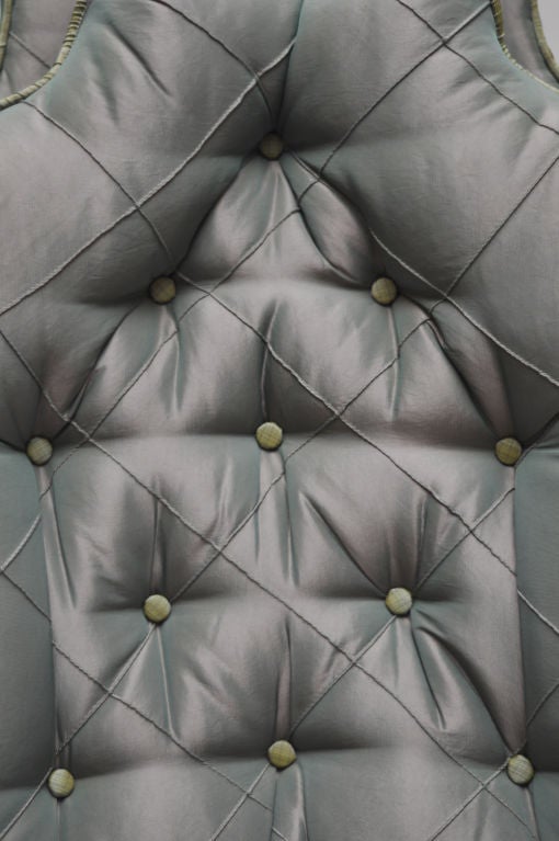 Mid-20th Century Silk Taffeta Upholstered Chair For Sale