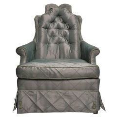 Silk Taffeta Upholstered Chair