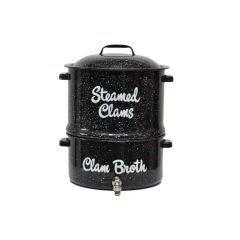 Vintage Clam Steamer In Granite Ware