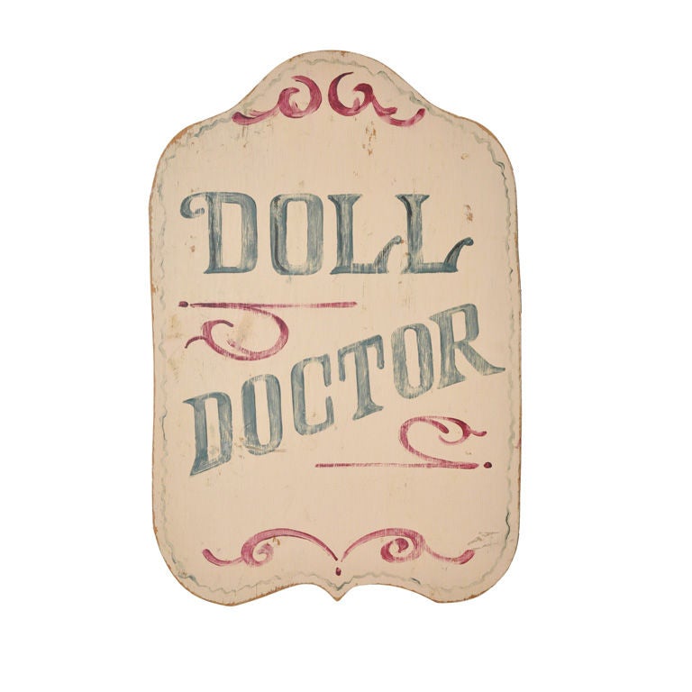 Doll Doctor Sign For Sale