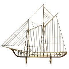 Curtis Jere Extra Large Sail Boat