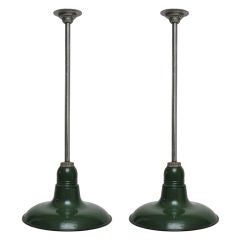 Industrial Hanging Lights Circa 1930s